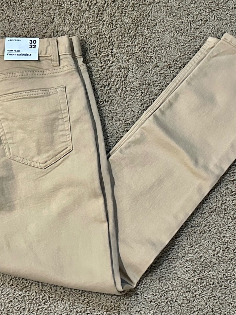 NWT Joe Fresh Cream Slim Flex Jeans
